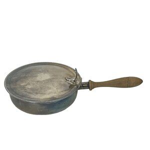 Vintage Mid-Century Silver-Plated Crumb Catcher Silent Butler